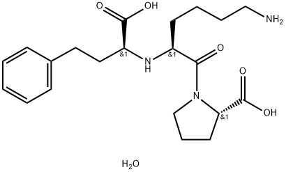 リシノプリル二水和物 化学構造式
