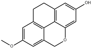 9,10-ジヒドロ-7-メトキシ-5H-フェナントロ[4,5-bcd]ピラン-2-オール 化学構造式