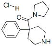 1-[(4-phenyl-4-piperidyl)carbonyl]pyrrolidine monohydrochloride Structure