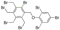bromotetrakis(bromomethyl)[(2,4,6-tribromophenoxy)methyl]benzene Structure