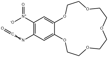 4'-ISOCYANATO-5'-NITROBENZO-15-CROWN-5,99.5% Struktur