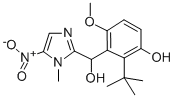 5-Nitro-1-methyl-imidazolyl-6-tert-butyl-5-hydroxy-2-methoxy-phenyl-ca rbinol Structure