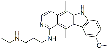 N-[3-(Ethylamino)propyl]-5,11-dimethyl-9-methoxy-6H-pyrido[4,3-b]carbazole-1-amine Structure