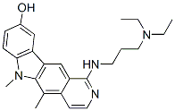 1-[[3-(Diethylamino)propyl]amino]-5,6-dimethyl-6H-pyrido[4,3-b]carbazol-9-ol Structure