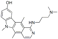 1-[[3-(Dimethylamino)propyl]amino]-5,6,11-trimethyl-6H-pyrido[4,3-b]carbazol-9-ol Structure