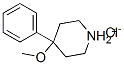 4-methoxy-4-phenylpiperidinium chloride Structure