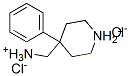 4-(ammoniomethyl)-4-phenylpiperidinium dichloride Structure