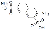 ammonium hydrogen 3-aminonaphthalene-2,7-disulphonate Structure