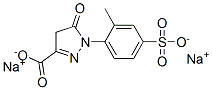 4,5-dihydro-1-(2-methyl-4-sulphophenyl)-5-oxo-1H-pyrazole-3-carboxylic acid, sodium salt Structure
