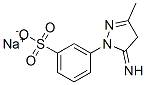 sodium m-(4,5-dihydro-5-imino-3-methyl-1H-pyrazol-1-yl)benzenesulphonate Struktur