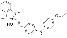 2-[2-[4-[(4-ethoxyphenyl)methylamino]phenyl]vinyl]-2,3-dihydro-1,3,3-trimethyl-1H-indol-2-ol Structure
