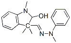 2-hydroxy-1,3,3-trimethylindoline-3-carbaldehyde methylphenylhydrazone  Structure