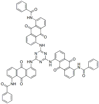 N,N',N''-[1,3,5-triazine-2,4,6-triyltris[imino(9,10-dihydro-9,10-dioxoanthracene-5,1-diyl)]]tris(benzamide)|