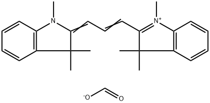 2-[3-(1,3-dihydro-1,3,3-trimethyl-2H-indol-2-ylidene)prop-1-enyl]-1,3,3-trimethyl-3H-indolium formate Structure