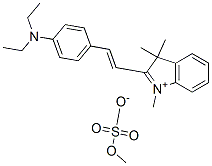 2-[2-[4-(diethylamino)phenyl]vinyl]-1,3,3-trimethyl-3H-indolium methyl sulphate Structure