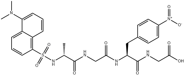 N-ダンシル-D-ALA-GLY-P-ニトロ-PHE-GLY 化学構造式