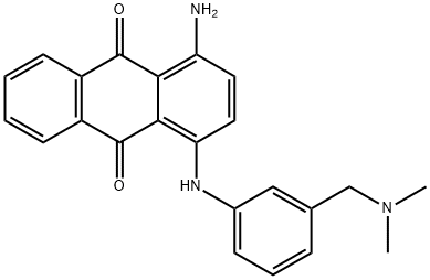 1-amino-4-[[3-[(dimethylamino)methyl]phenyl]amino]anthraquinone Structure