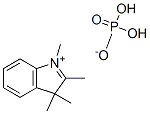 1,2,3,3-tetramethyl-3H-indolium dihydrogen phosphate Structure