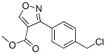 4-Isoxazolecarboxylicacid,3-[4-(chloromethyl)phenyl]-,methylester(9CI) Structure