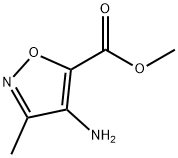4-アミノ-3-メチルイソキサゾール-5-カルボン酸メチル 化学構造式