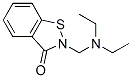 2-[(diethylamino)methyl]-1,2-benzisothiazol-3(2H)-one Struktur