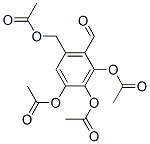 2,3,4-トリアセトキシ-6-(アセトキシメチル)ベンズアルデヒド 化学構造式