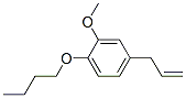 2-メトキシ-4-(2-プロペニル)フェニルブチルエーテル 化学構造式