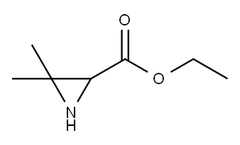 2-氮丙啶羧酸-3,3-二甲基-乙基酯 结构式