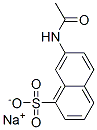 sodium 7-acetamidonaphthalene-1-sulphonate Structure