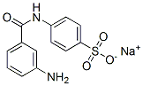 sodium N-(3-aminobenzoyl)sulphanilate Structure