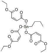 ethyl (Z,Z,Z)-9-butyl-9-[(4-ethoxy-1,4-dioxobut-2-enyl)oxy]-4,7,11-trioxo-3,8,10-trioxa-9-stannatetradeca-5,12-dien-14-oate Structure