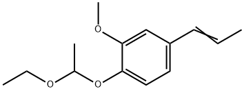 2-(1-ethoxyethoxy)-5-(1-propenyl)anisole Struktur