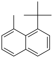 1-(1,1-ジメチルエチル)-8-メチルナフタレン 化学構造式