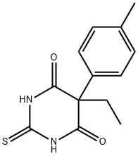 5-ethyldihydro-2-thioxo-5-(p-tolyl)pyrimidine-4,6(1H,5H)-dione Structure
