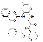 benzyl N-[N-[N-[(benzyloxy)carbonyl]-L-leucyl]glycyl]-L-leucinate Structure