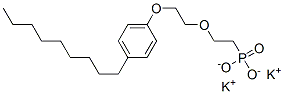 potassium [2-[2-(4-nonylphenoxy)ethoxy]ethyl] phosphonate 结构式