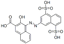 4-[(4,8-disulpho-2-naphthyl)azo]-3-hydroxy-2-naphthoic acid Structure