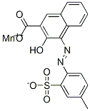 manganese 3-hydroxy-4-[(4-methyl-2-sulphonatophenyl)azo]-2-naphthoate Structure