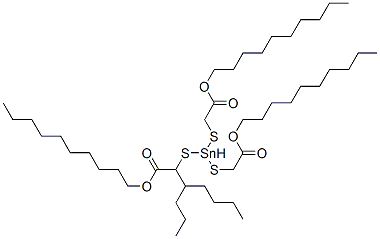 decyl 4-[[2-(decyloxy)-2-oxoethyl]thio]-4-octyl-7-oxo-8-oxa-3,5-dithia-4-stannaoctadecanoate Structure