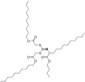 decyl 4-butyl-4-[[2-(decyloxy)-2-oxoethyl]thio]-7-oxo-8-oxa-3,5-dithia-4-stannaoctadecanoate Structure