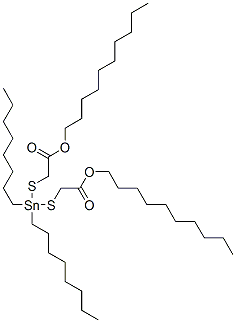 decyl 4,4-dioctyl-7-oxo-8-oxa-3,5-dithia-4-stannaoctadecanoate 结构式