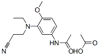 N-[3-[(2-cyanoethyl)ethylamino]-4-methoxyphenyl]acetamide monoacetate Structure