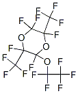 2,2,3,5,6-pentafluoro-5-(pentafluoroethoxy)-3,6-bis(trifluoromethyl)-1,4-dioxane Structure