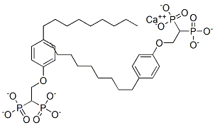 calcium di[2-(4-nonylphenoxy)ethyl] diphosphonate Structure