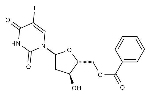 5-Iodo-5'-O-benzoyl-2'-deoxyuridine 结构式
