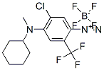 5-chloro-4-(cyclohexylmethylamino)-2-(trifluoromethyl)benzenediazonium tetrafluoroborate Structure