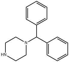 二苯甲基哌嗪, 841-77-0, 结构式