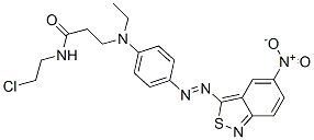 N-(2-chloroethyl)-3-[ethyl[4-[(5-nitro-2,1-benzisothiazol-3-yl)azo]phenyl]amino]propionamide Structure