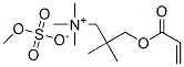 N,N,N,2,2-ペンタメチル-3-(1-オキソ-2-プロペニルオキシ)-1-プロパンアミニウム・メチルスルファート 化学構造式