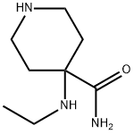 4-(エチルアミノ)-4-ピペリジンカルボアミド 化学構造式
